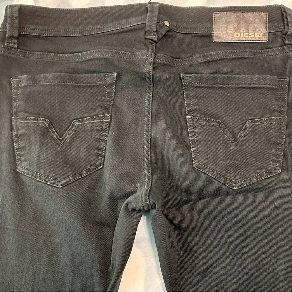 Diesel Larkee Black Straight Jeans W32 L30 | Spring Casual Stretch Denim - Picture 5 of 6